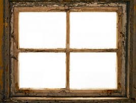 Fenster streichen oder restaurieren ? Altes Fenster