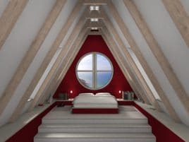 Mansarden Schlafzimmer