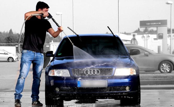 Auto vor dem Verkauf noch mal putzen