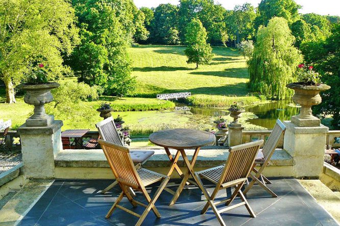 Terrasse im Schlosspark