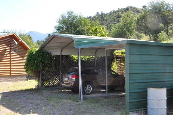 Trapezbleche für das Carport