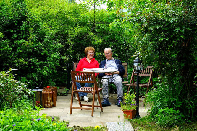 Sitzecke im Garten