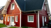 Skandinavisches Haus aus Holz