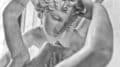 Marmor ist ein schimmerndes und wetterbeständiges Gestein, das schon in der Antike für fein gearbeitete Skulpturen verwendet wurde. Diese zwei sind Amor und Psyche, eine Skulptur von Antonio Canova, im Louvre, Paris
