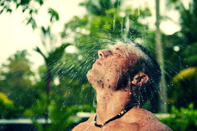 Eine  Regenwald-Dusche ist nach wie vor der Renner bei den Armaturen im Bad. 