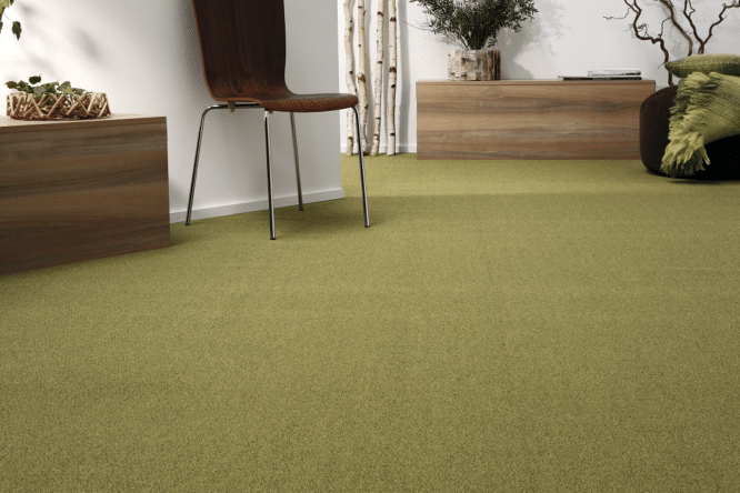 Einige Teppichböden eignen sich auch für grünes Wohnen. / Bild: Balsan Moquette