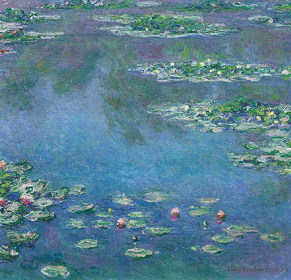 Seerosen - Gemälde des impressionistischen Maiers Claude Monet